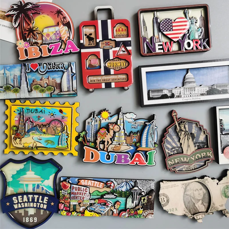 Home Decor Dubai - Деревянный магнит для холодильника, украшение для