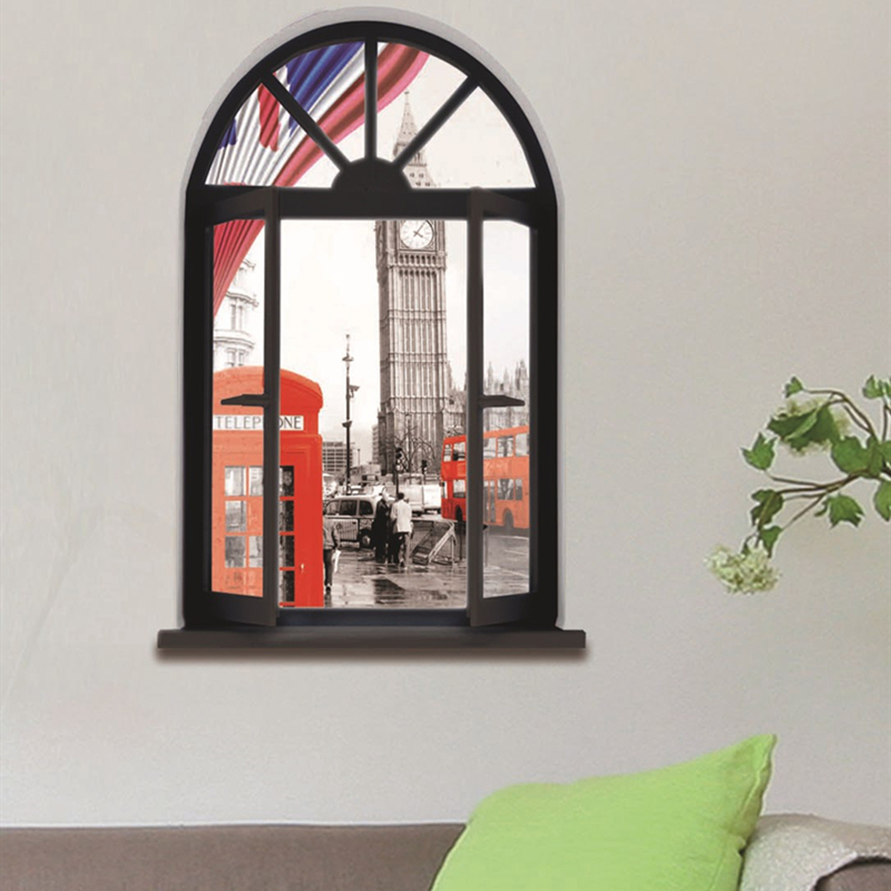Home Decor London - Лондонский город, вид на улицу, фреска,