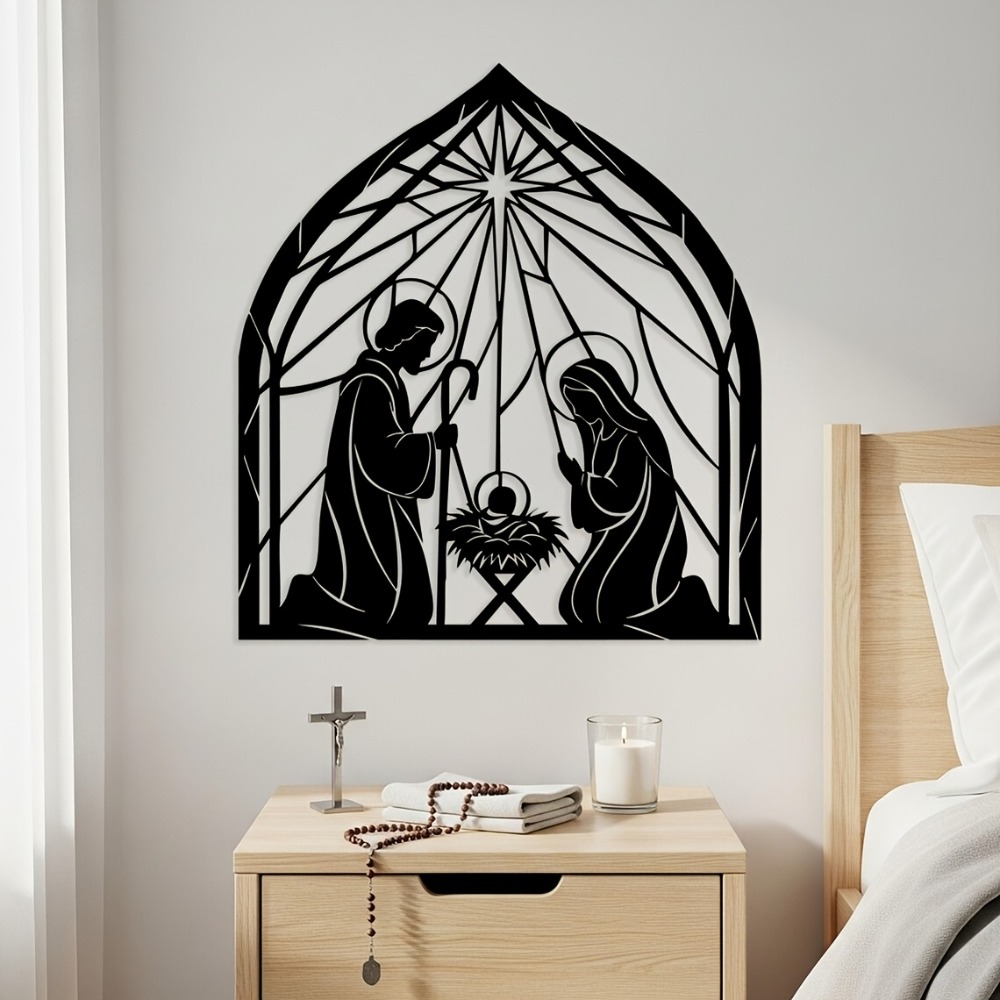 Home Decor Free - CIFBUY Религиозное металлическое настенное панно с