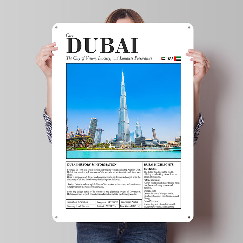 Home Decor Dubai - Постер с видом на Дубай, на