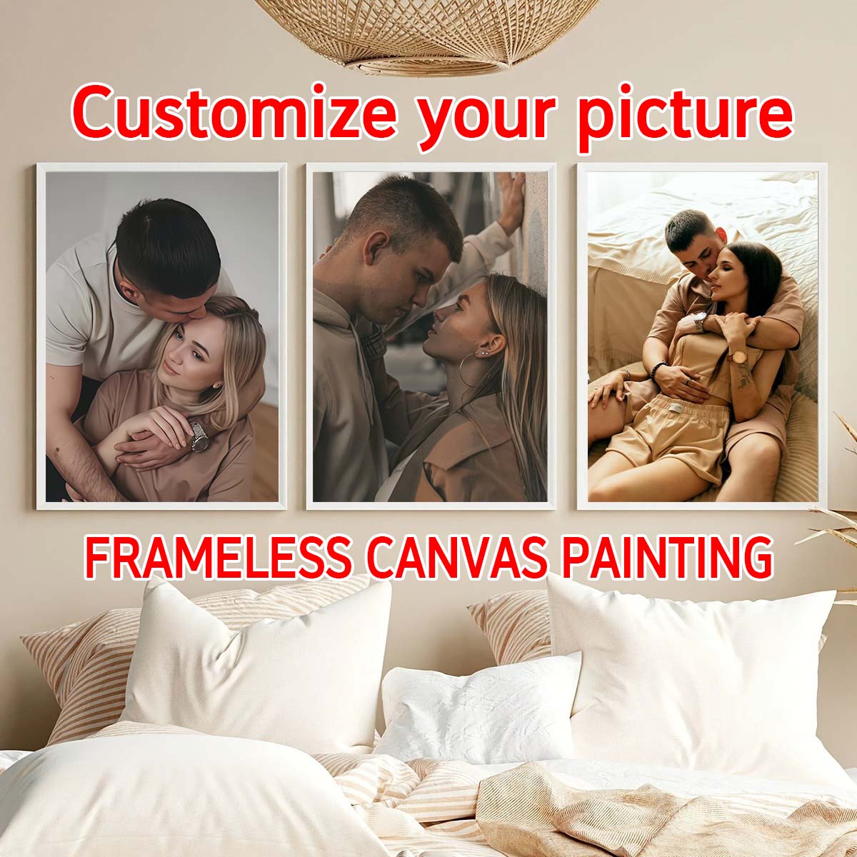 Canvas Painting - Триптих - 2D-картина с индивидуальным фото