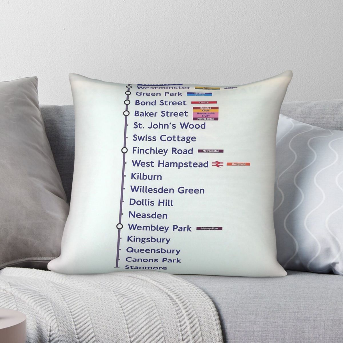 Home Decor London - Декоративная наволочка для подушки с принтом