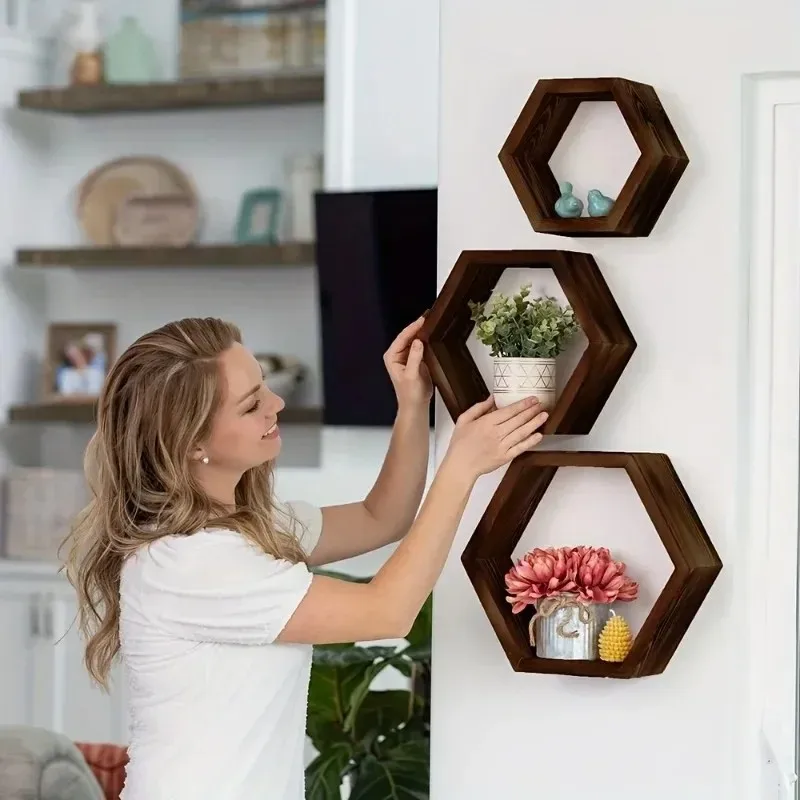 Floating Shelves - Новейшие модели шестигранных настенных полок, шестигранные