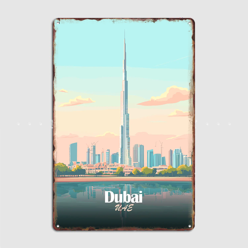 Home Decor Dubai - Векторный постер с изображением линии горизонта