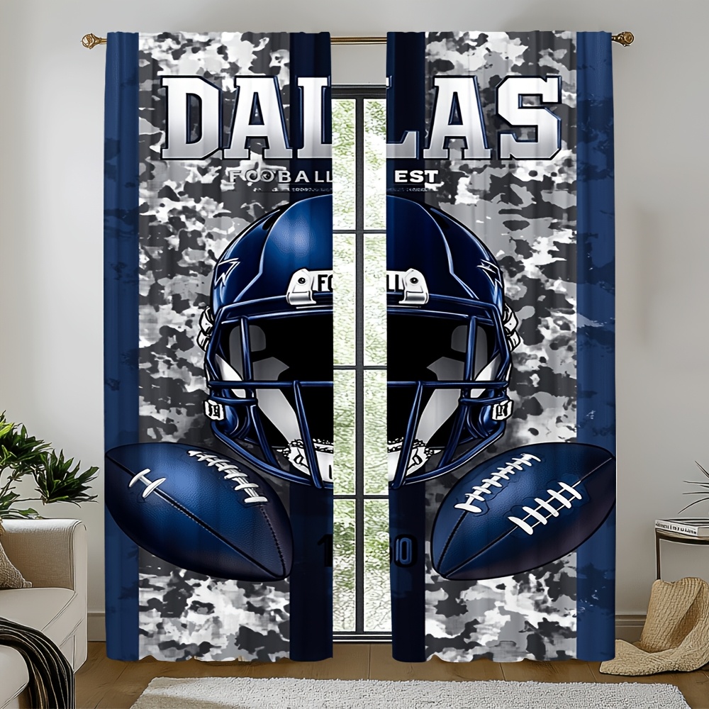 Home Decor Dallas - Футбольные дверные шторы Dallas, 2 шт.,