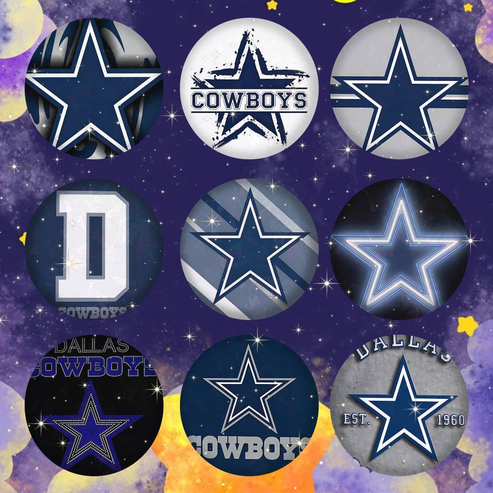 Home Decor Dallas - Брошь-значок из жести D-dallas cowboys-S, ручной