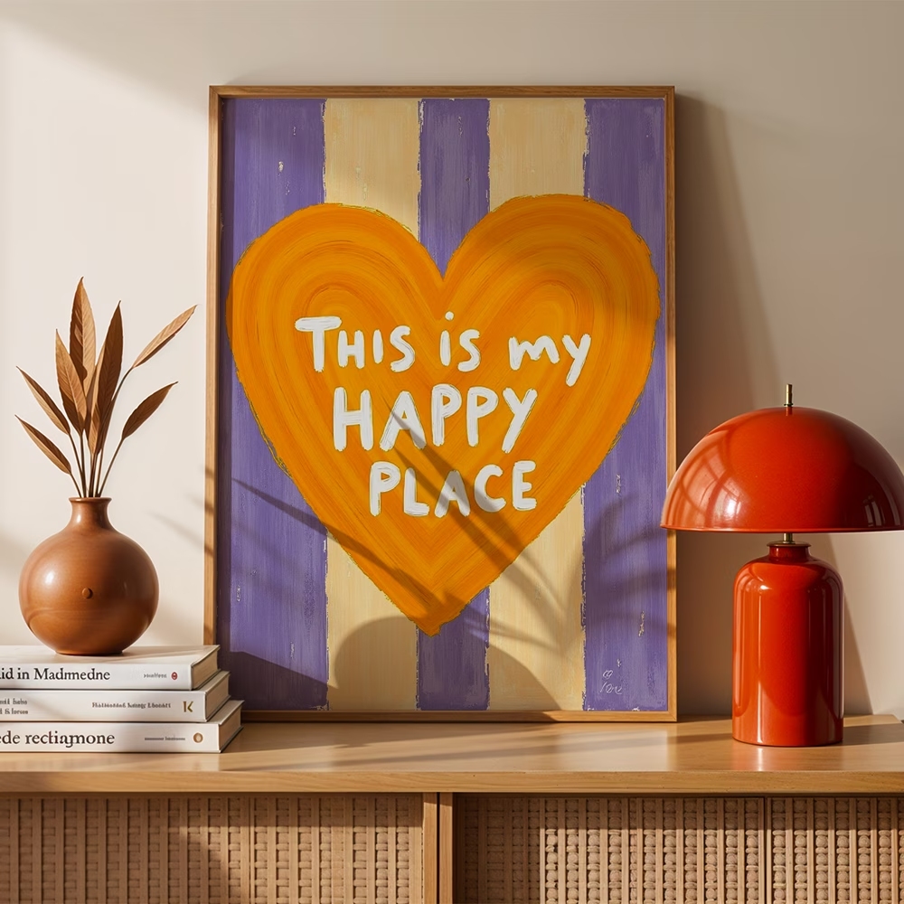 Home Decor Quotes - Современный, ретро-стиль, картина на холсте с
