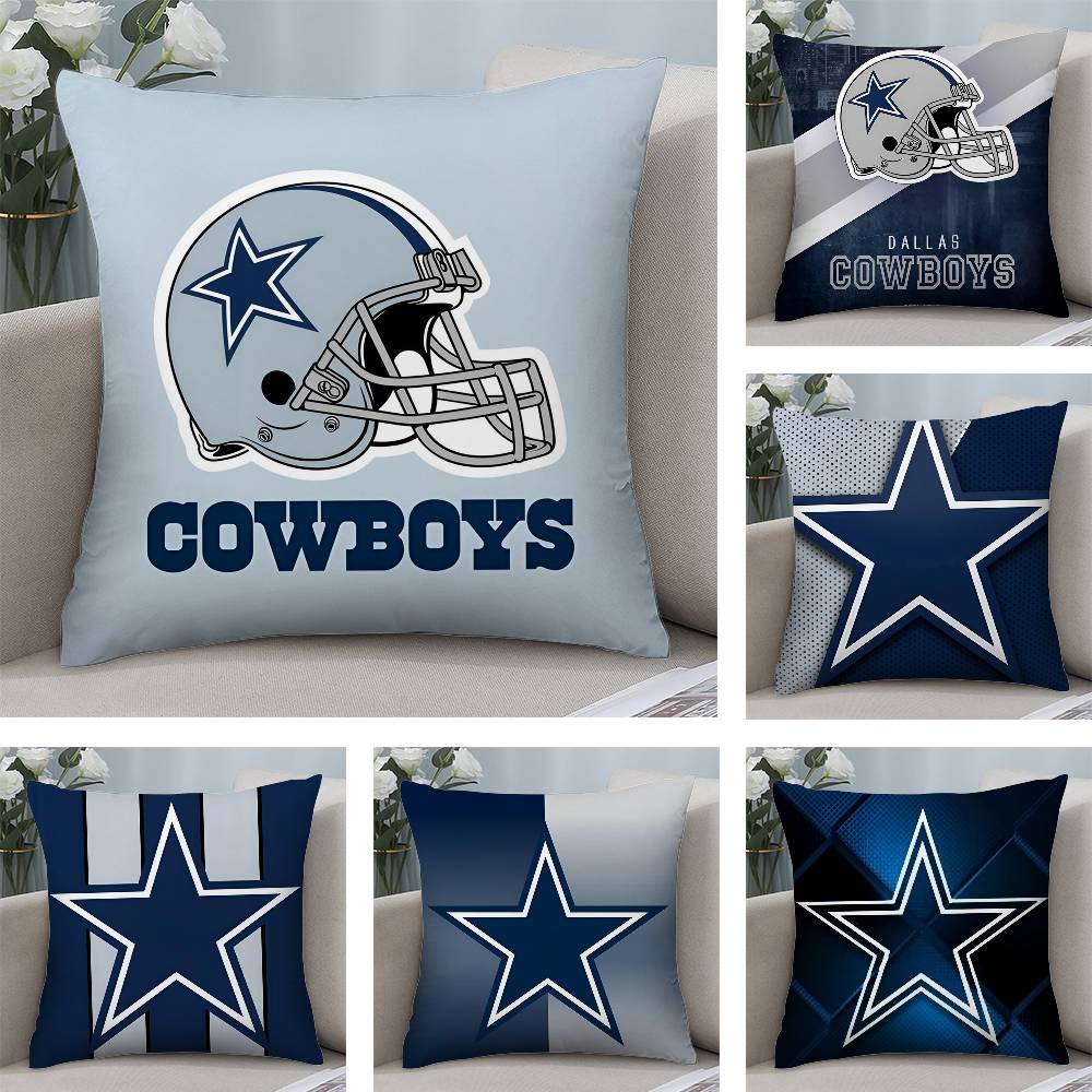 Home Decor Dallas - Наволочка для регби D-DallaS C-CowboyS, плюшевая