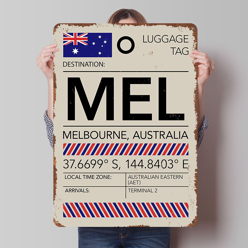 Home Decor Melbourne - Плакат с изображением аэропорта Мельбурна, Австралия,