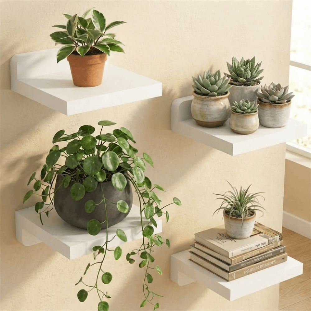 Набор из 4 деревянных навесных – обзор и цена Floating Shelves