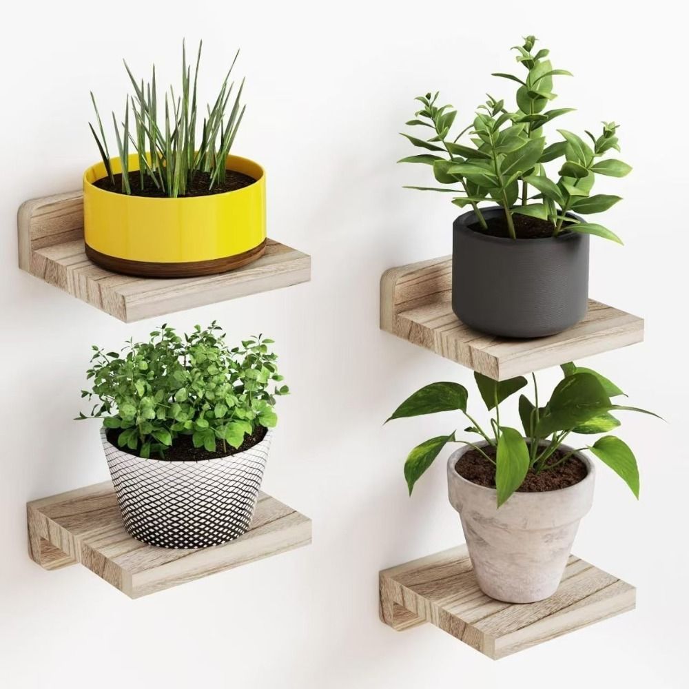 Набор из 4 деревянных навесных – обзор и цена Floating Shelves