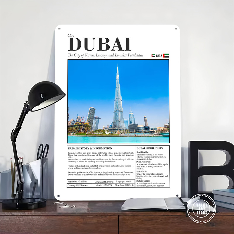 Постер с видом на Дубай, на за – обзор и цена Home Decor Dubai