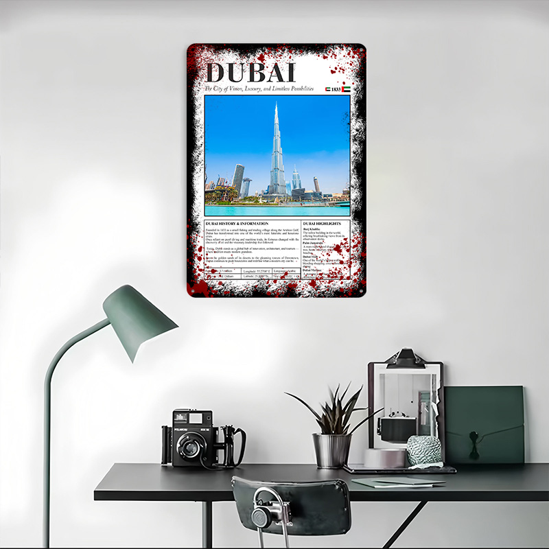 Постер с видом на Дубай, на за – обзор и цена Home Decor Dubai