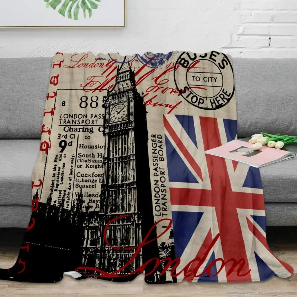 Плед с изображением Биг-Бен и  – обзор и цена Home Decor London