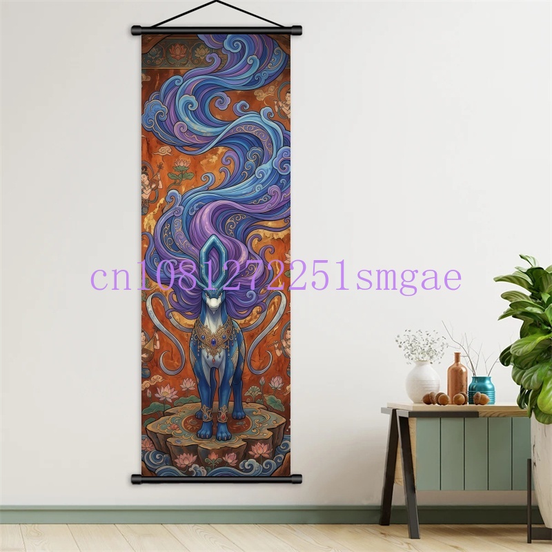 Постер-свиток с аниме-персонаж – обзор и цена Canvas Painting