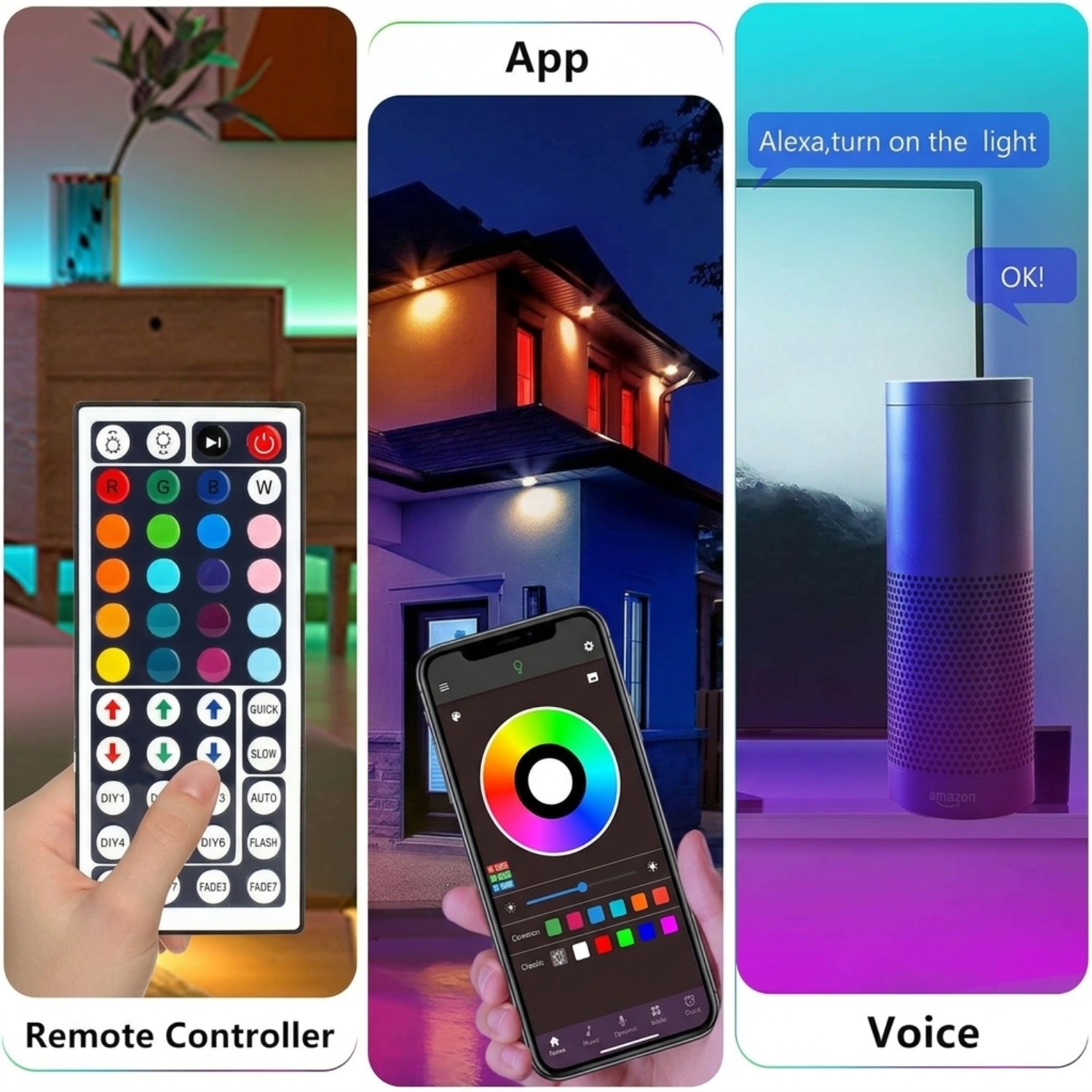 Светодиодная лента RGB 10М 20М – обзор и цена Home Decor Free App