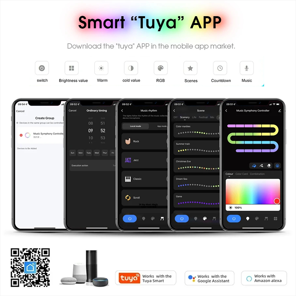Светодиодная лента Tuya WiFi W – обзор и цена Home Decor Free App