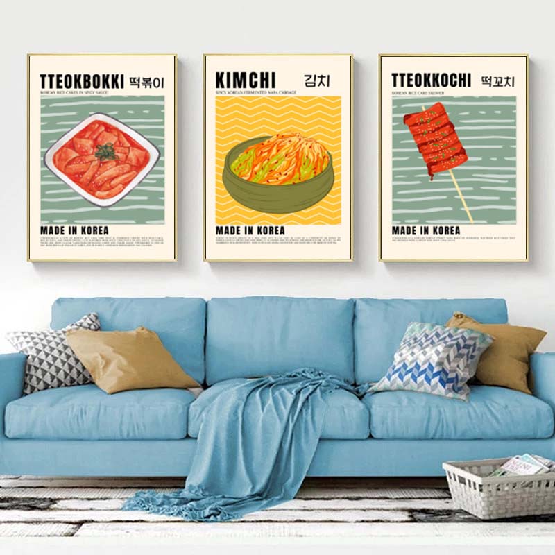 Азиатская еда, холст, картина, – обзор и цена Home Decor Korea