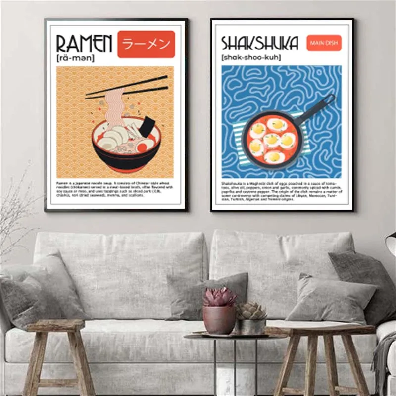 Азиатская еда, холст, картина, – обзор и цена Home Decor Korea