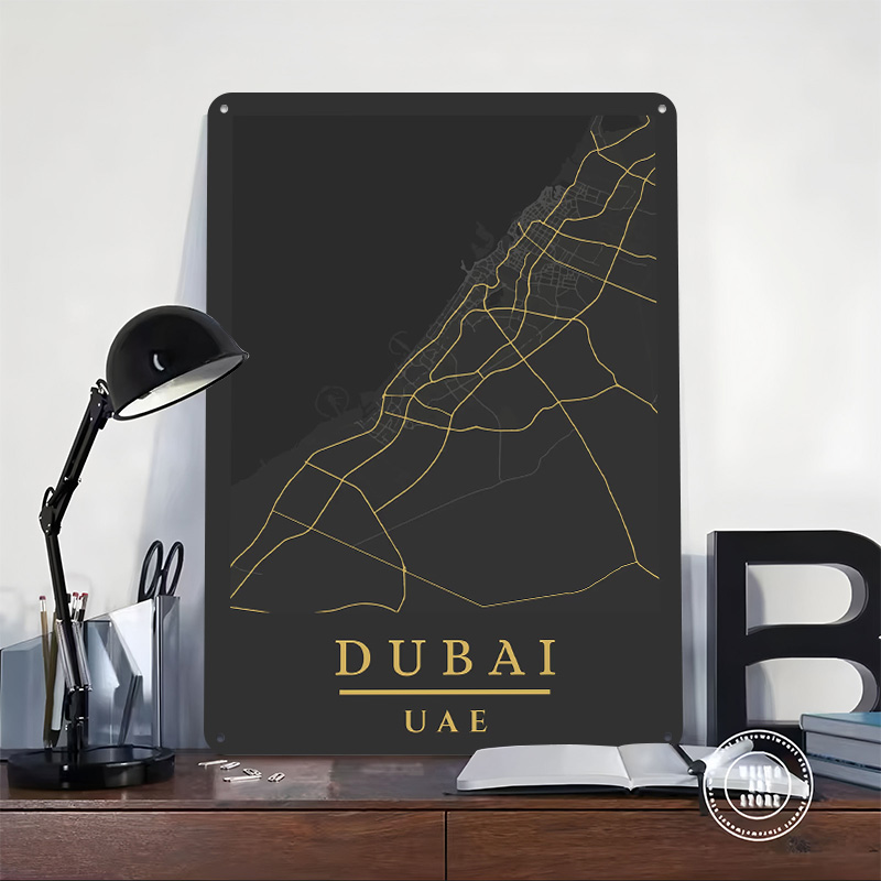Постер с картой Дубая, ОАЭ, на – обзор и цена Home Decor Dubai