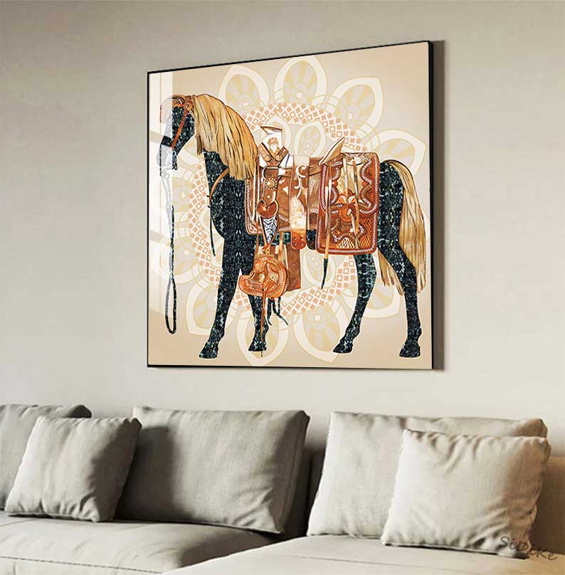 Современные лошади, холст, кар – обзор и цена Home Decor Hermes