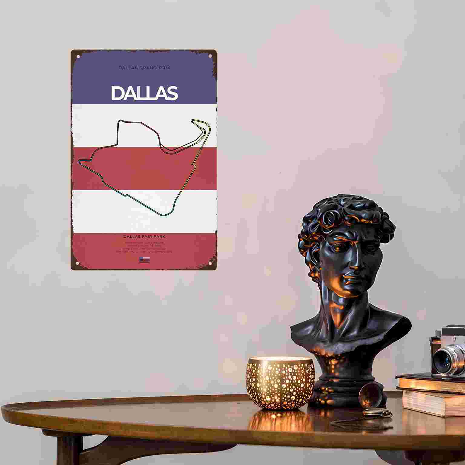 2D плоский винтажный гоночный  – обзор и цена Home Decor Dallas