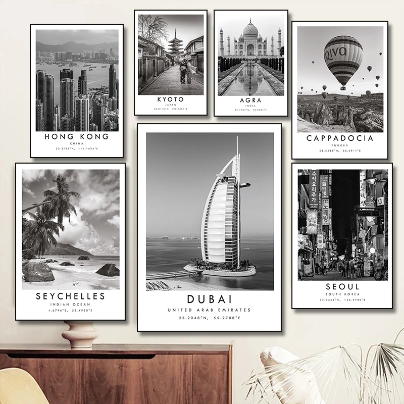 Черный Белый Путешествие Город – обзор и цена Home Decor Dubai
