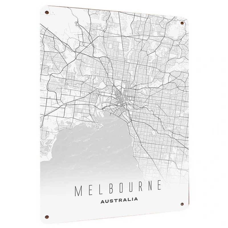 Карта города Мельбурн, металли – обзор и цена Home Decor Melbourne