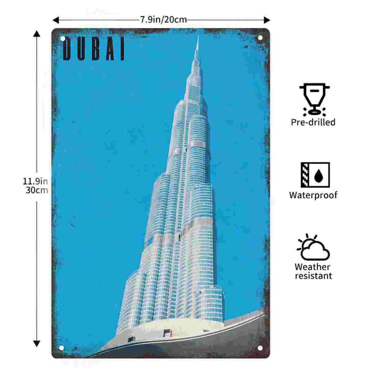 2D плоская металлическая табли – обзор и цена Home Decor Dubai